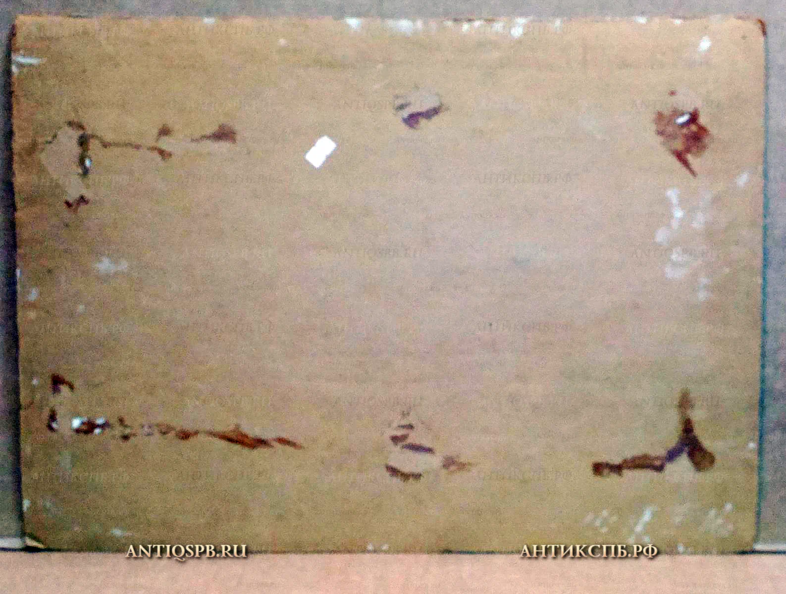 Картина "В порту". Картон, масло. Бантиков Андрей Сергеевич (1914-2002). СССР. Сер. XX века. №171